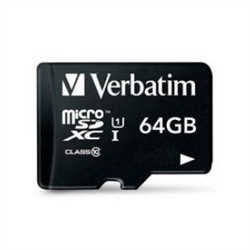 Verbatim Memory Micro SD Card 64GB 44084 for $22.70