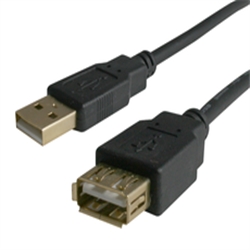 Hypertec Cable USB AA H40USB2AMF2-BK for $3.10